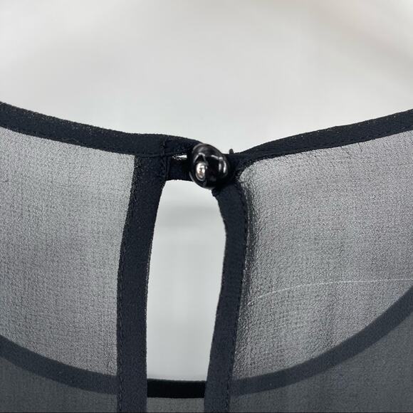 BCBGeneration Dress Chai Combo Polka Dot Dots Mesh Mini Black & Creme Size 6 - Picture 9 of 15